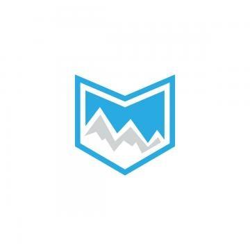 S M for Mountain Logo - Mountain Logo On A Shield Emblem Graphic Template, Abstract ...