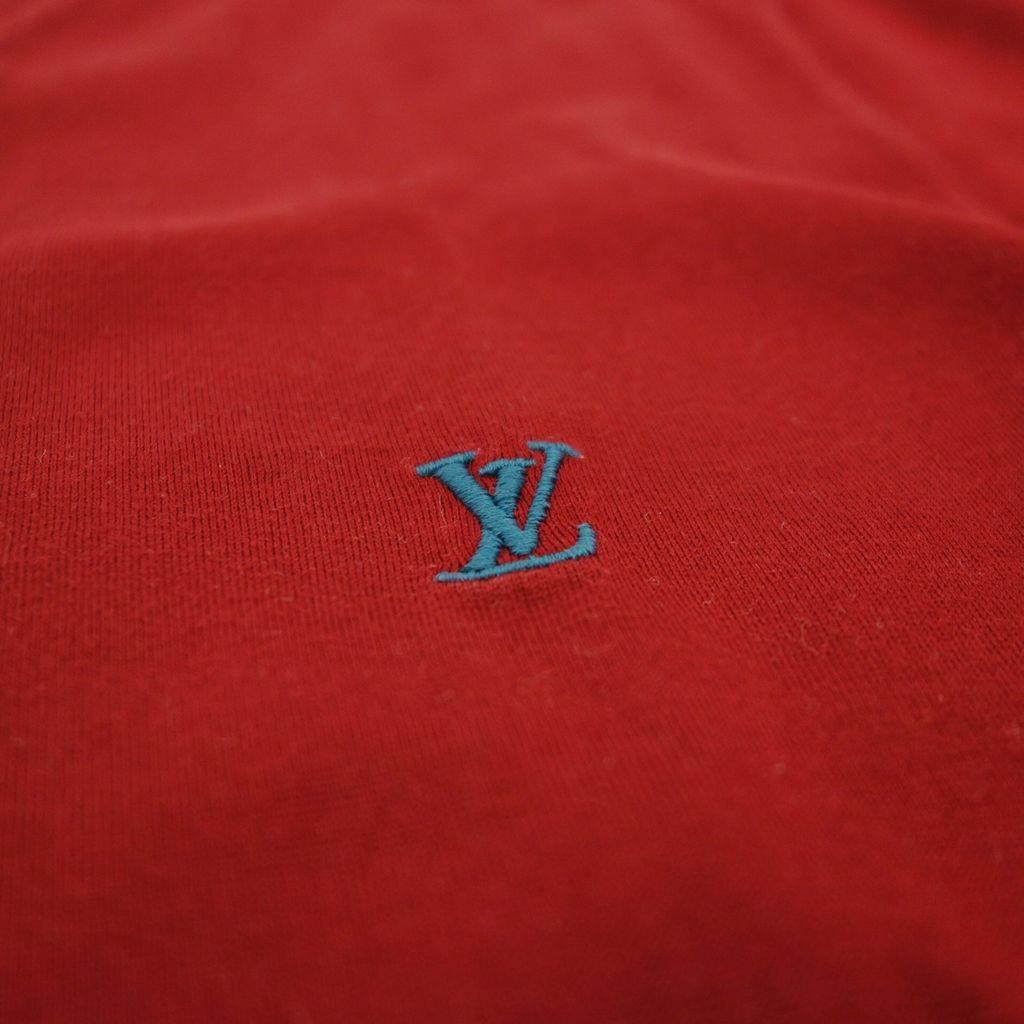 Red LV Logo - STOCK LAB: LOUIS VUITTON Louis Vuitton 2015 V neck short sleeves