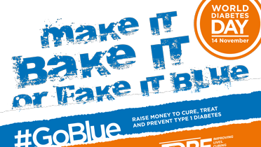 Go Blue Logo - GoBlue fundraising resources, the type 1 diabetes charity