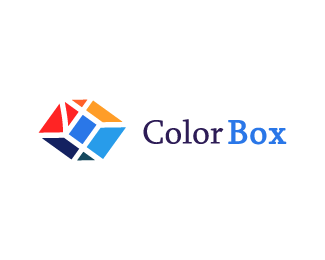 Three Box Logo - color box Logo design - 