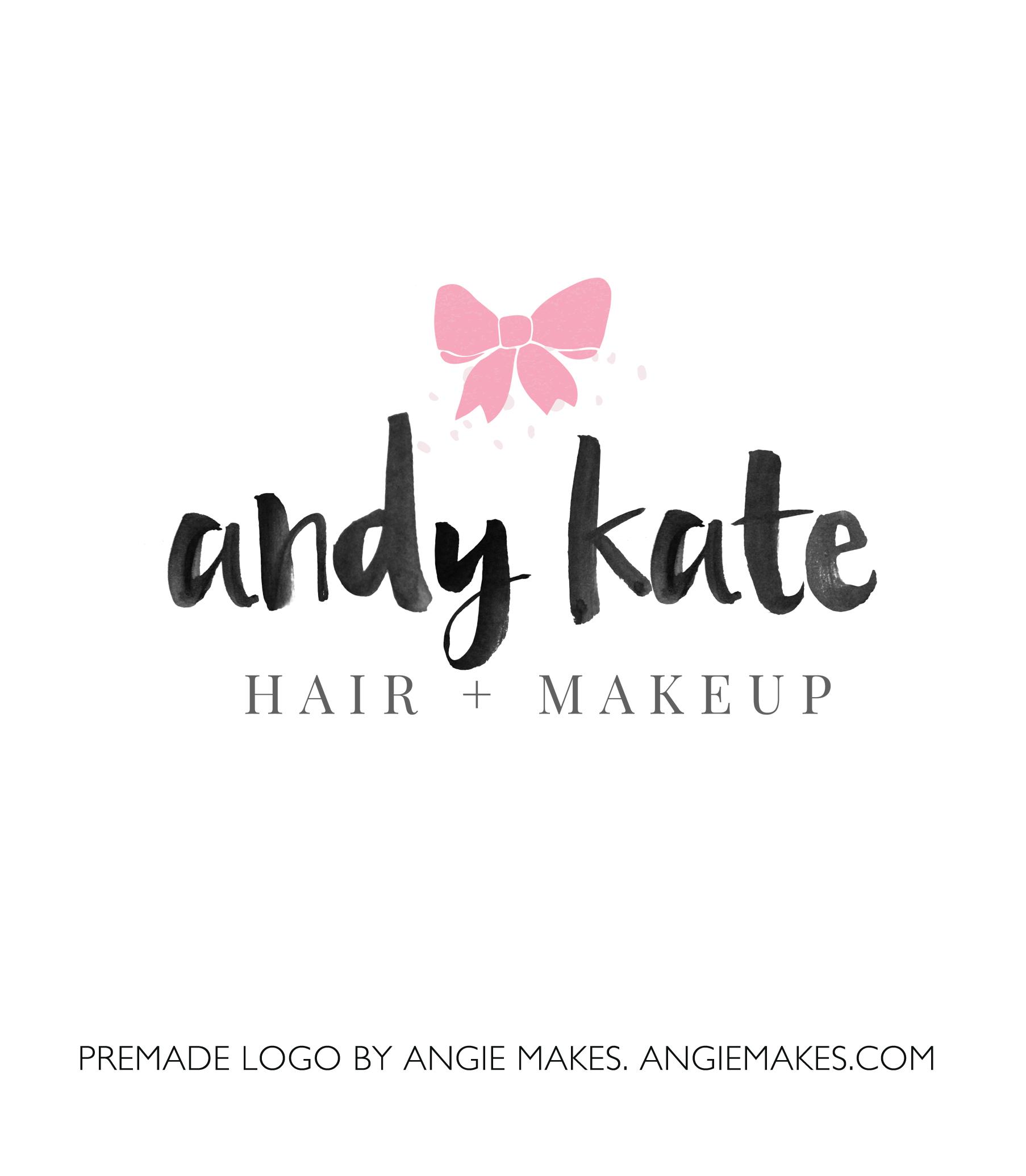 Kate Logo - Cute Bow Logo