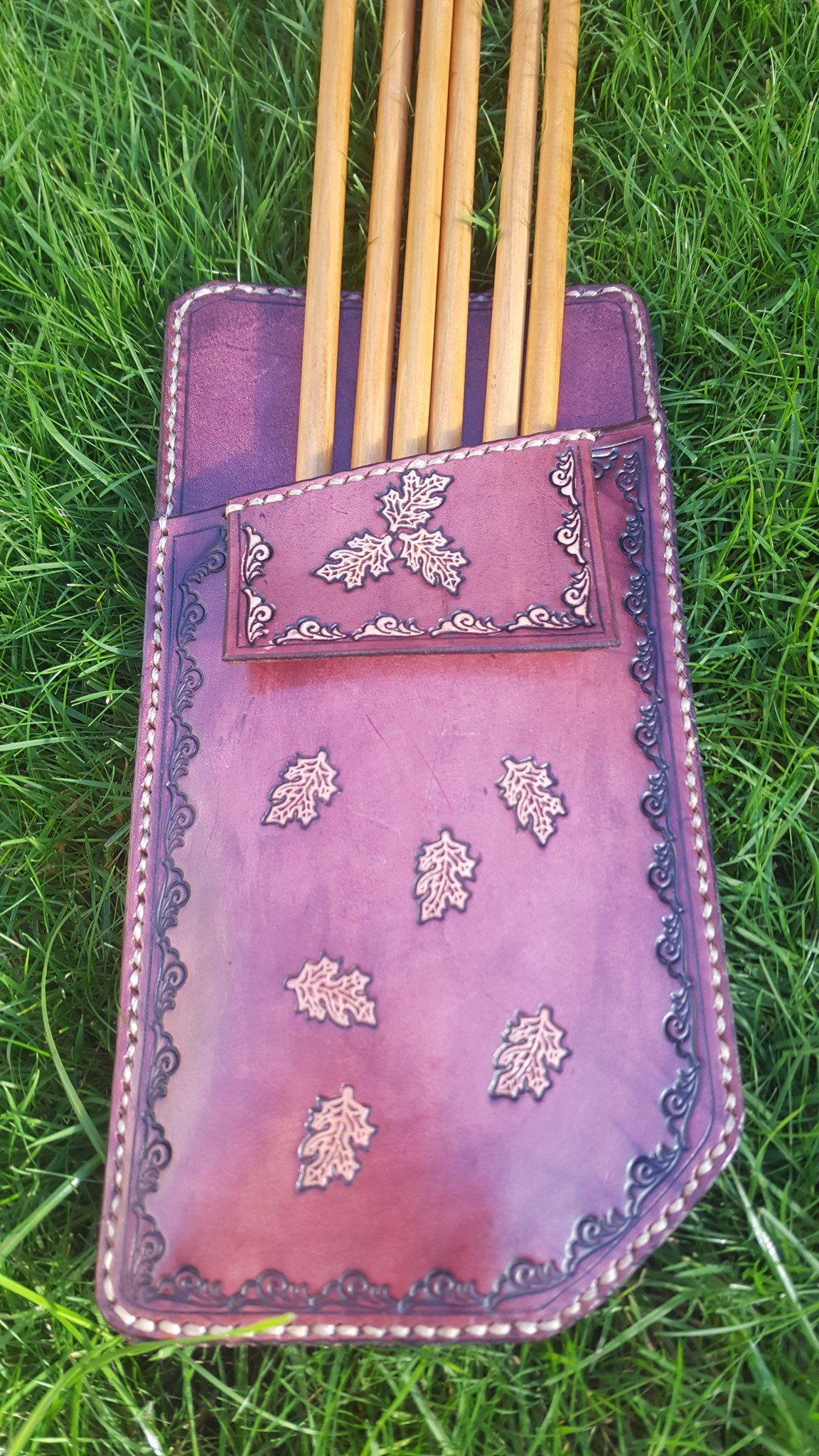 Purple Eagles Archery Logo - Pocket Quiver - Antique Mahogany – Eagle Archery