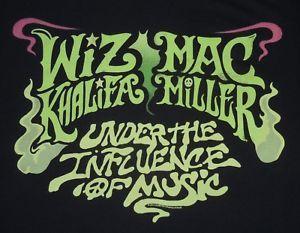 Mac Miller Logo - Wiz Khalifa / Mac Miller - Under the Influence of Music logo t-shirt ...