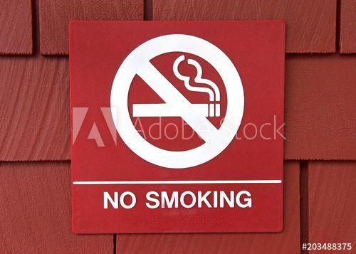 Red Square White Circle Logo - Red square sign with no smoking in white, cigarette with circle ...