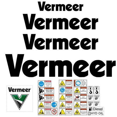 Vermeer Logo - Vermeer V250 Decals Stickers Kit