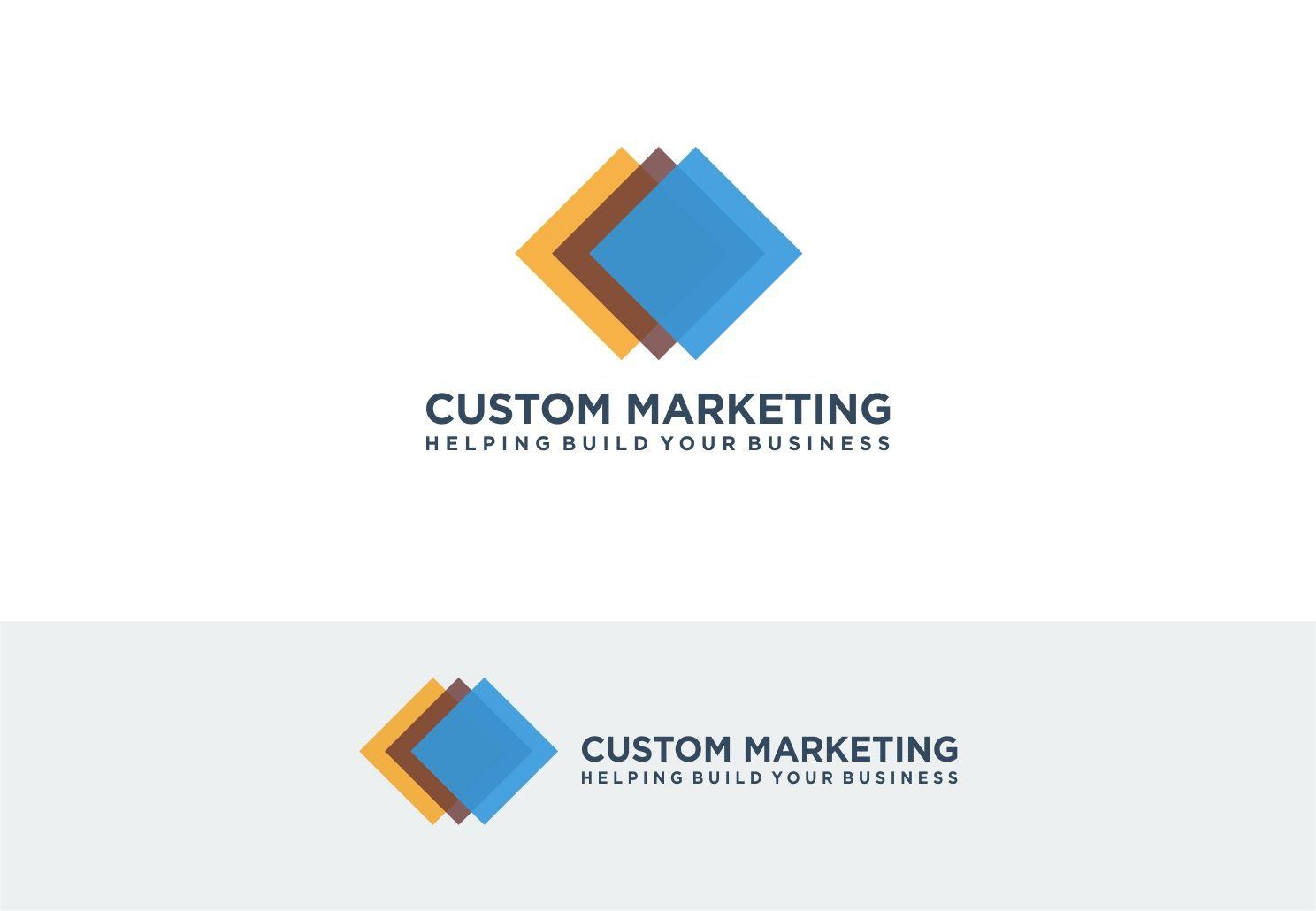 Custom Marketing Logo - Modern, Bold, Marketing Logo Design for Name = 'Custom Marketing