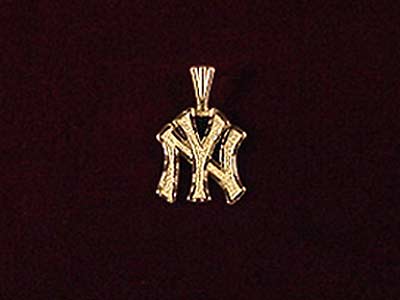 Gold NY Logo - 14K Gold NY Yankees Logo Charm