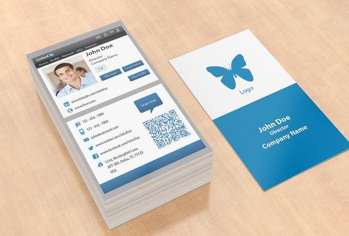 LinkedIn for Business Cards Logo - business card linkedin - Bing Images | Career | Business card design ...