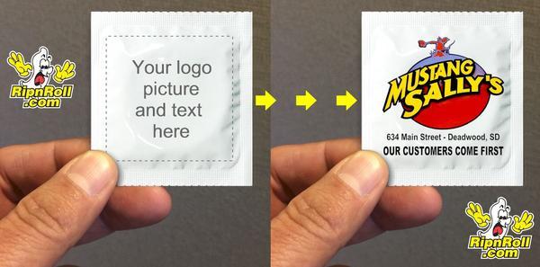 Custom Marketing Logo - Promotional Printed Condoms