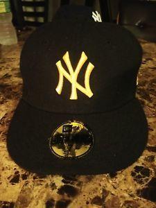 Gold NY Logo - NEW YORK YANKEES Gold NY NEW ERA NAVY BLUE Parcerita HAT CAP