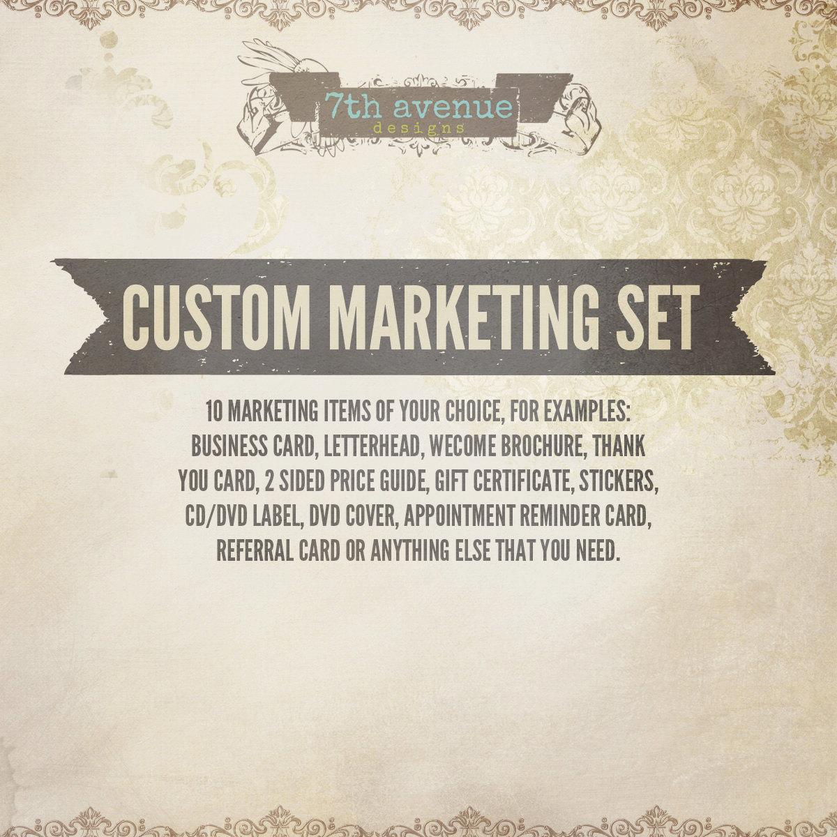 Custom Marketing Logo - Professional Custom Marketing Set [7th-marketingsets] - $350.00 ...