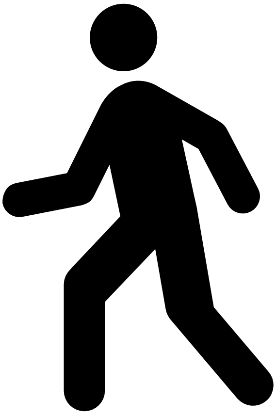 Walking Person Logo - Physical Activity | Healthy Shetland
