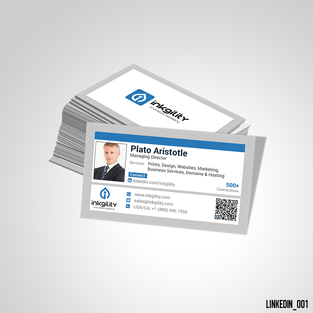 LinkedIn for Business Cards Logo - LinkedIn Business Card | Linkedin Standard Business Card | Pinterest ...
