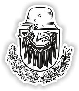 Eagle German Logo - German Army coat of arms Crest Sticker Emblem Eagle Logo for Bumper ...