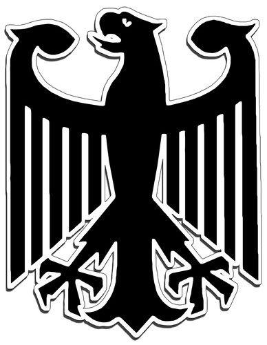 Deutschland Logo - German Eagle Crest Deutschland Germany Flag Logo Ww2 Panzer Tank Decal