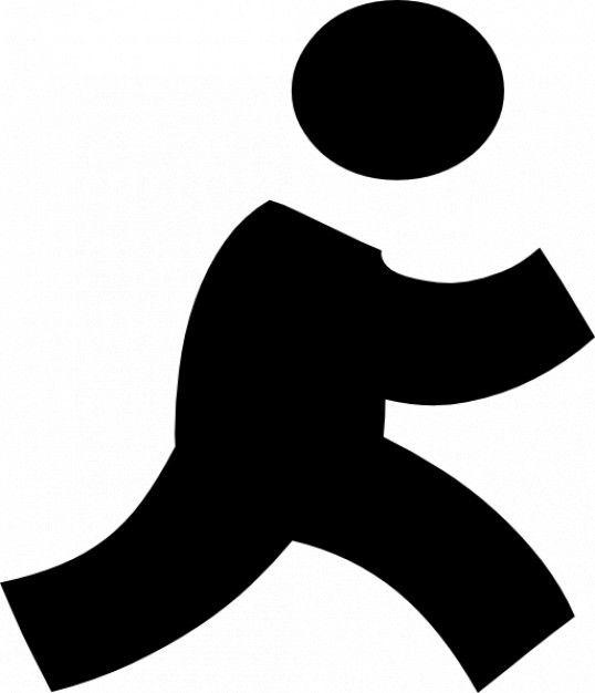 Walking Person Logo - Walking person silhouette Icon