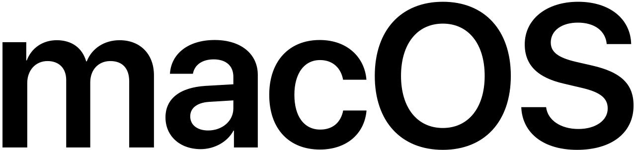 Macos Logo - File:macOS wordmark (2017).svg - Wikimedia Commons