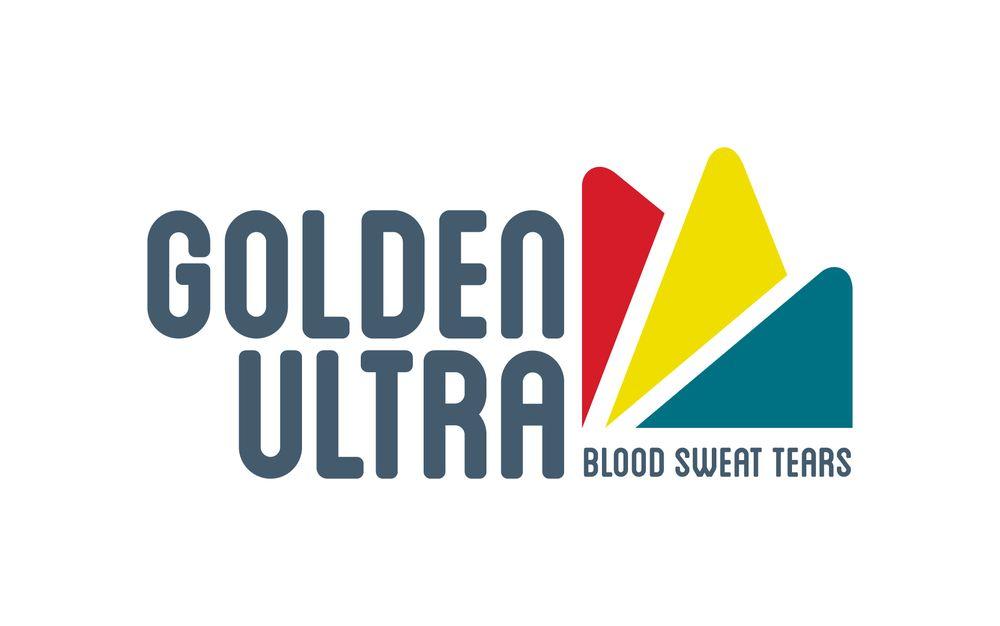 Mountain Range Logo - Golden Ultra Logo Features Unique Local Mountains