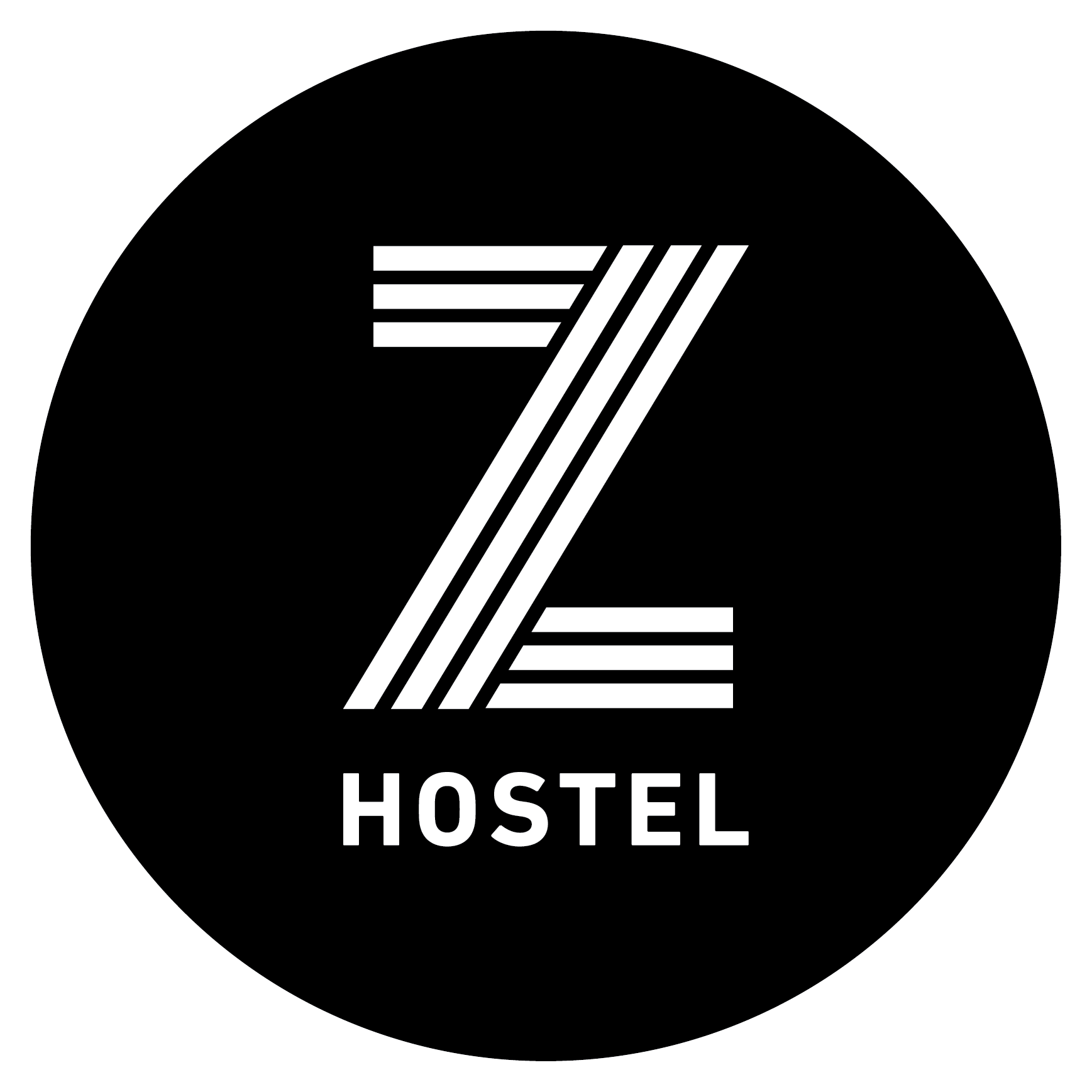 Circle Z Logo - Z Hostel. Home of Good Vibes