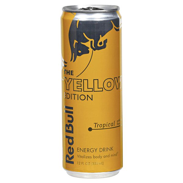 Red and Yellow Beverage Logo - Red Bull Yellow Edition Tropical Energy Drink 12 oz