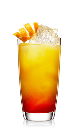 Red and Yellow Beverage Logo - Red Hot Explosion Recipe - Malibu Rum Drinks