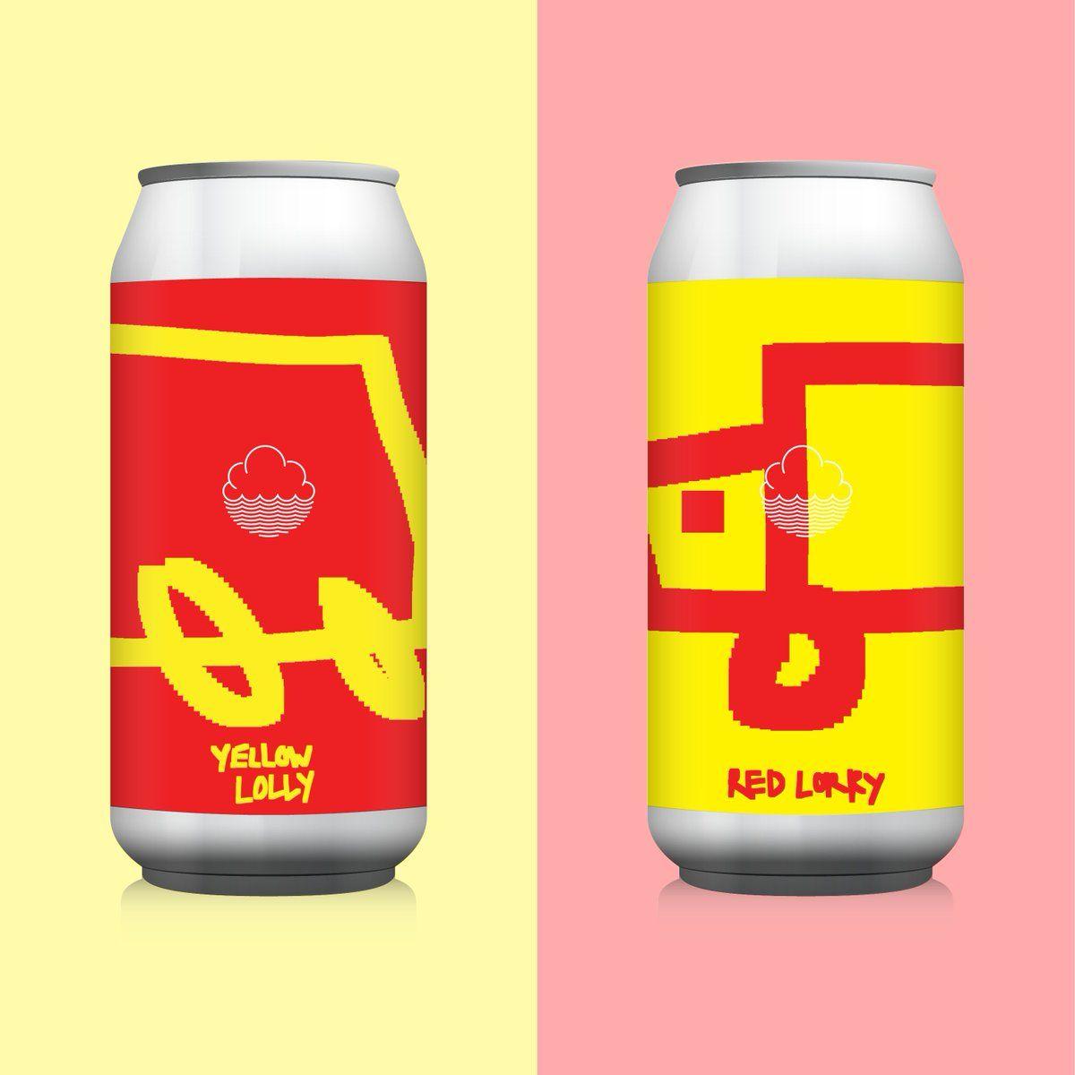 Red and Yellow Beverage Logo - Cloudwater Brew Co the brewery that brought you