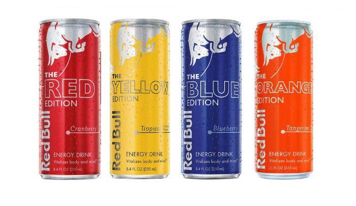 Red and Yellow Drink Logo - Red Bull Orange, Blue, Red, Yellow Editions Energy Drink Variety ...
