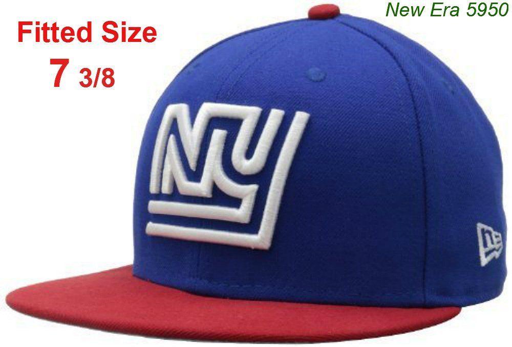 Gold NY Logo - Buy New Era 5950 New York Giants Fitted Size 7 3/8 Hat NFL Authentic ...