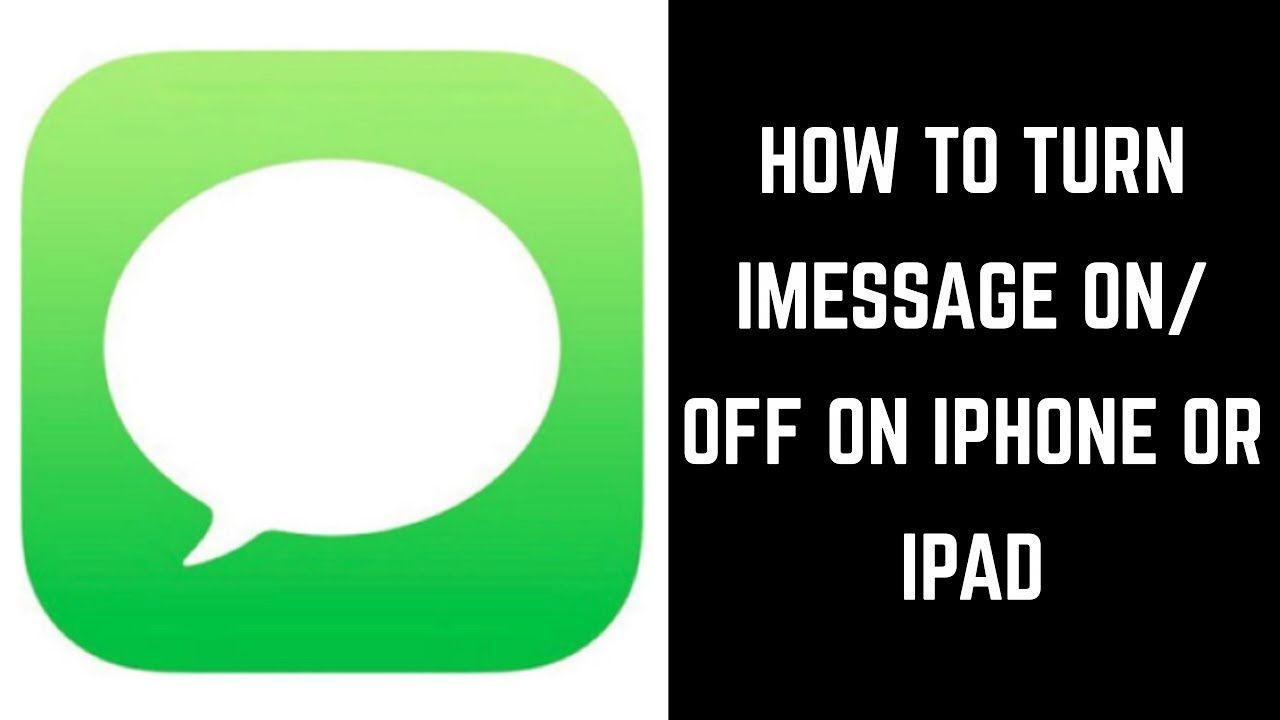 iMessage Logo - How to Turn iMessage On or Off on Apple iPhone or iPad - YouTube