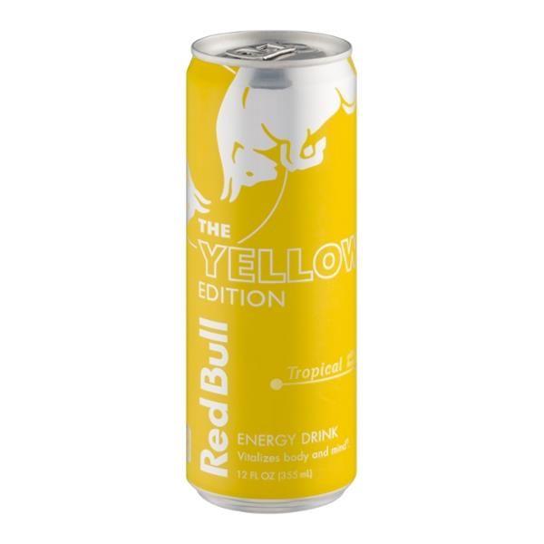 Red and Yellow Beverage Logo - Red Bull The Yellow Edition Energy Drink Tropical. Hy Vee Aisles