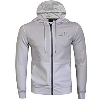 Black White S Logo - Armani Exchange Mens Full Zip 2D Logo Hoodie/Sweater Black, White S ...