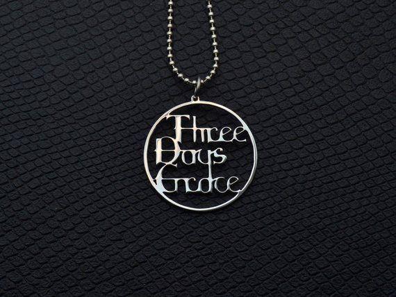 Three Days Grace Logo - Three Days Grace Pendant TDG Stainless Steel Rock Jewelry | Etsy