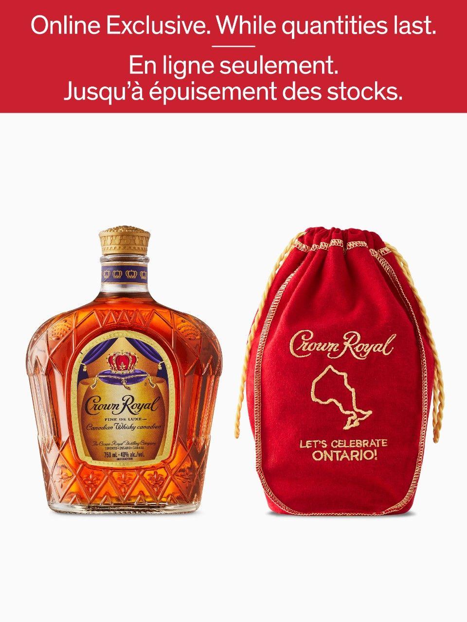 Red Crown Royal Logo - Crown Royal Deluxe With Canada Day Ontario Bag | LCBO