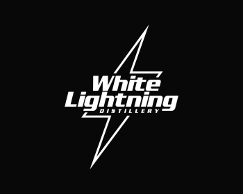 White Lightning Logo - White Lightning Distillery Logo Design