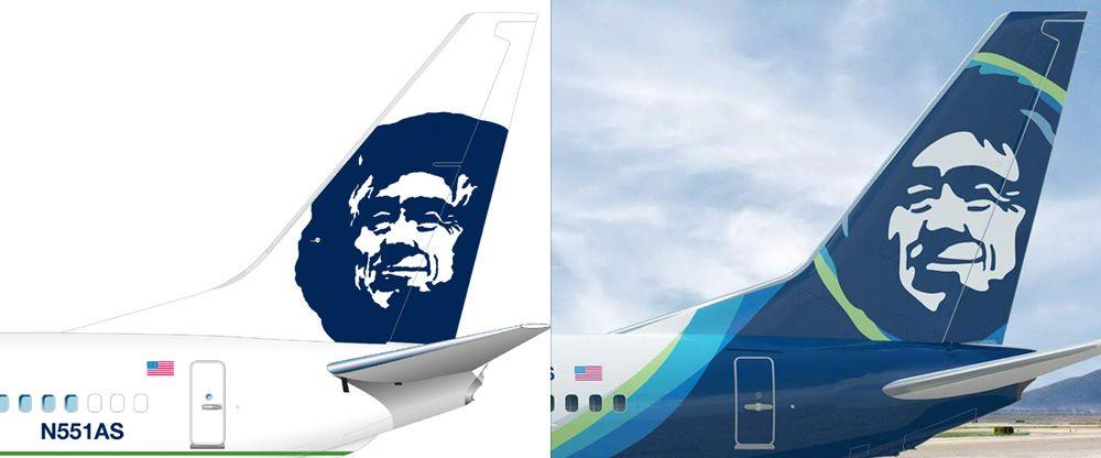 Airline Tail Logo - Brand New: New Logo, Identity, and Livery for Alaska Airlines by ...