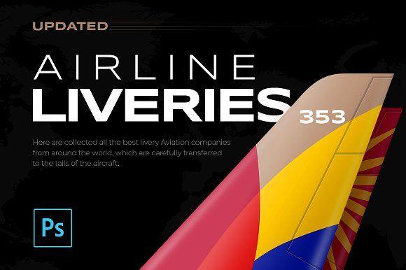 Airline Tail Logo - 353 Airline Liveries + FREE Updates! ~ Icons ~ Creative Market