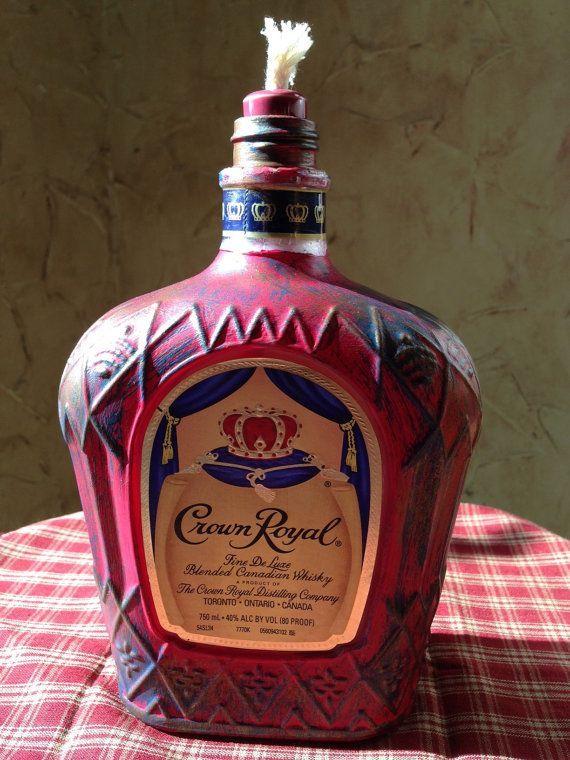 Red Crown Royal Logo - Crown Royal Whiskey bottle turned into a by craftingafoundation ...
