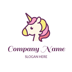 Cute Unicorn Logo - Free Unicorn Logo Designs | DesignEvo Logo Maker