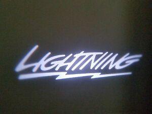 White Lightning Logo - 2PC WHITE LIGHTNING 5W LED EMBLEM DOOR PROJECTOR GHOST SHADOW PUDDLE ...