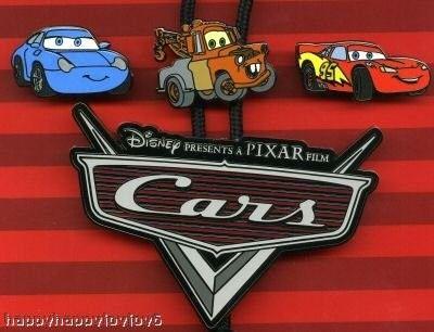 Disney Presents a Pixar Film Cars Logo - disney PIXAR lanyard PIN lot CARS sally MATER lightning