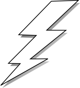 White Lightning Logo - Black And White Lightning Bolt clip art | Printables | Pinterest ...