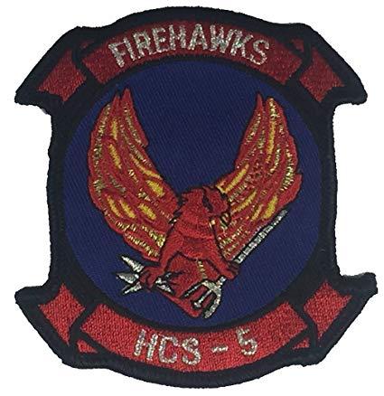 Fire Hawks Logo - US NAVY HCS 5 FIREHAWKS SQUADRON PATCH