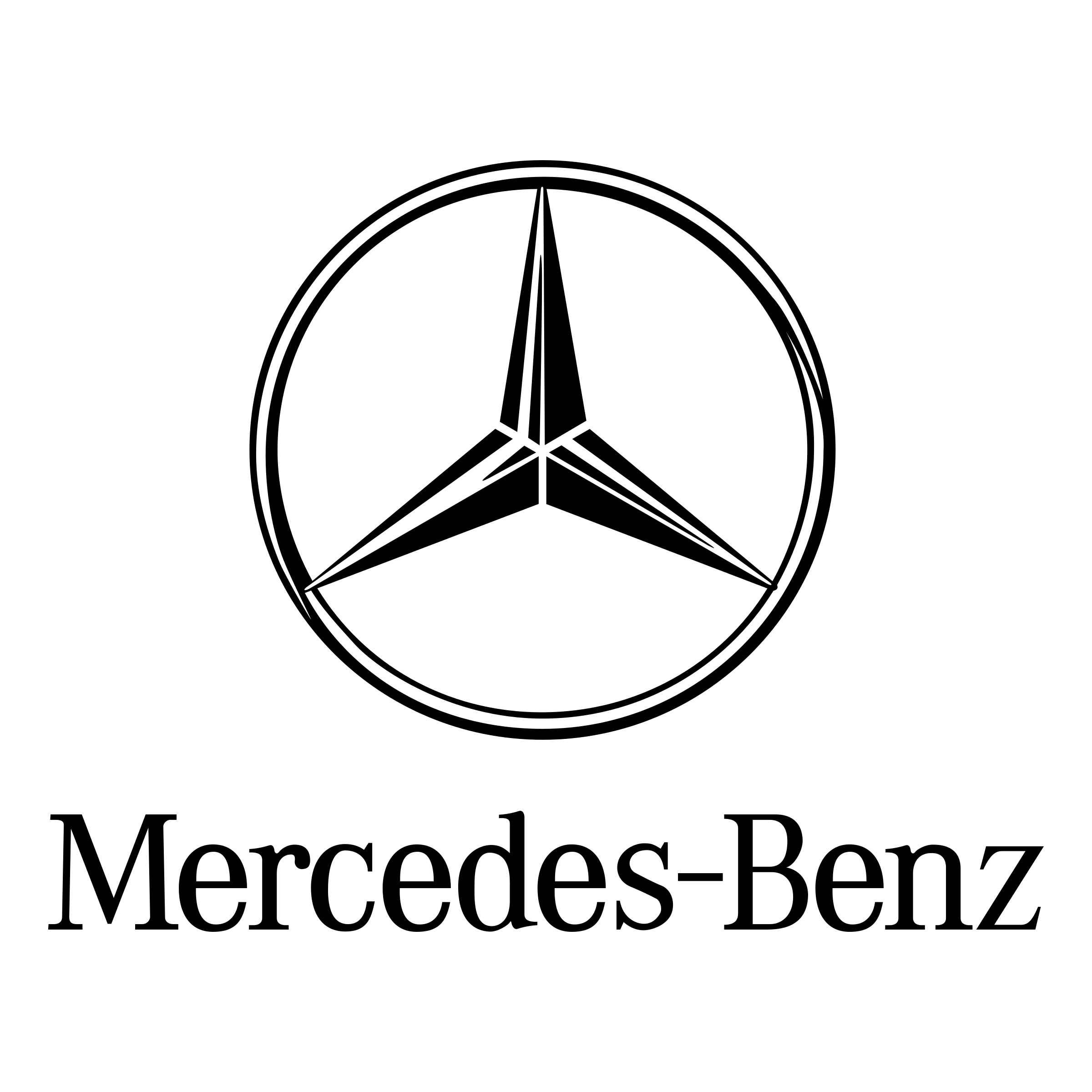 Benz Logo - Mercedes Benz Logo PNG Transparent & SVG Vector - Freebie Supply