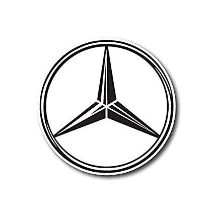 Benz Logo - Amazon.com: Mercedes-benz Logo Sticker Decal for Car Window, Bumper ...