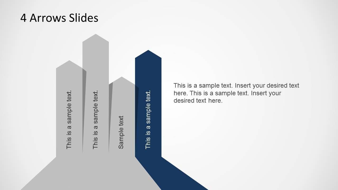 4 Arrows Logo - Arrows Template for PowerPoint