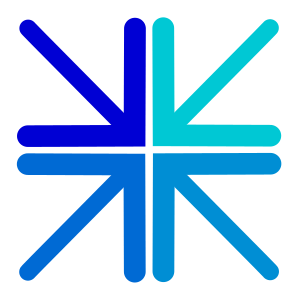 4 Arrows Logo - Clipart - Free Culture Logo Entry Blue