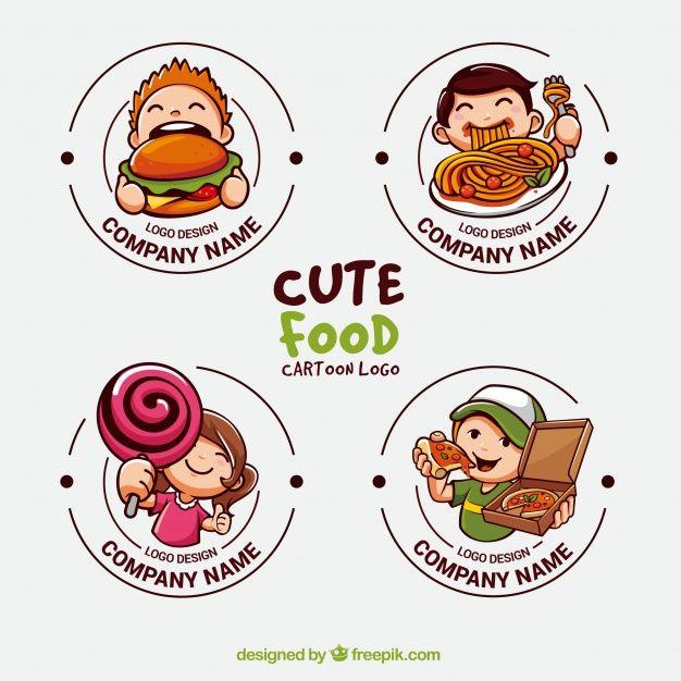 Cute Logo - Collection of cute logos for food industry Vector | Free Download