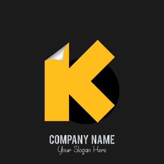 K Logo - k logo with dark Template for Free Download on Pngtree