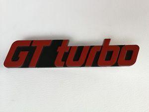 Black Red S Logo - UNEDESAUVEE LOGO RENAULT 5 GT TURBO TRUNK, BOOT LID REAR MONOGRAM ...