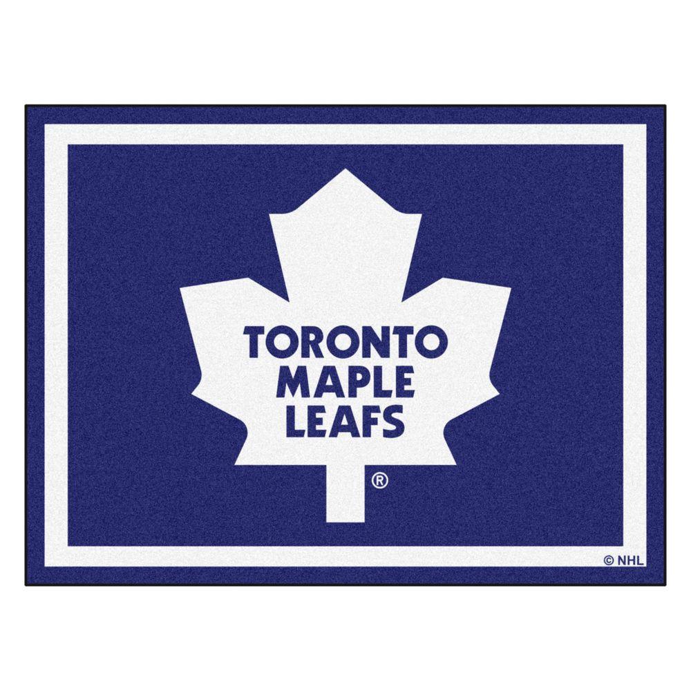 Toronto Maple Leafs Hockey Logo - FANMATS NHL Toronto Maple Leafs Navy Blue 8 ft. x 10 ft. Indoor Area ...